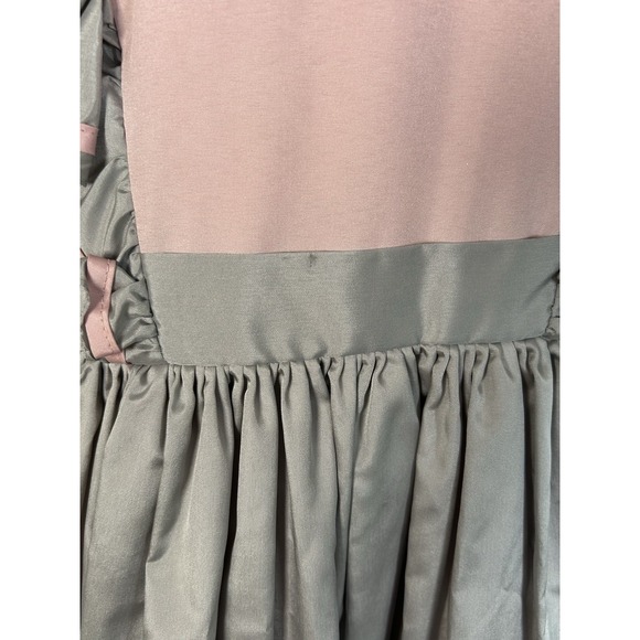 Vintage MARTHA'S MINIATURES Girl's Sz 8 Tiered Ruffle Pink & Gray Dress Pageant - Picture 8 of 9